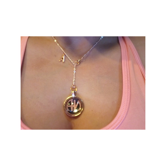 NA custom letter INITAL rose gold y style necklace! Narcotics Anonymous. - Picture 2 of 3